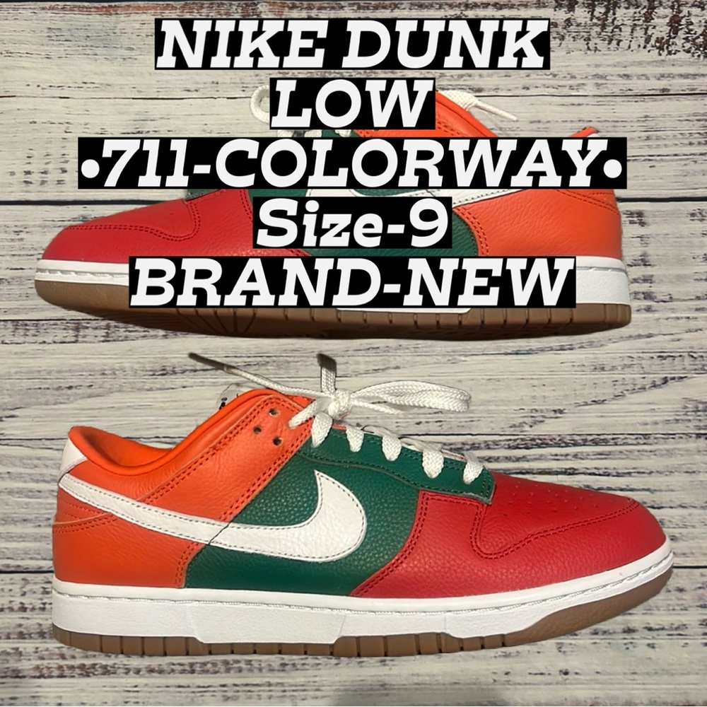 ID-BYME 711 ELEVEN DUNK LOW LOOK ALIKES•SIZE-9•STOCK ID BOX AUTHENTIC NIKE